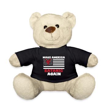 Satan Teufel Gothik Dämon Amerika Satanic Hexe - Teddy - Schwarz - Vorne