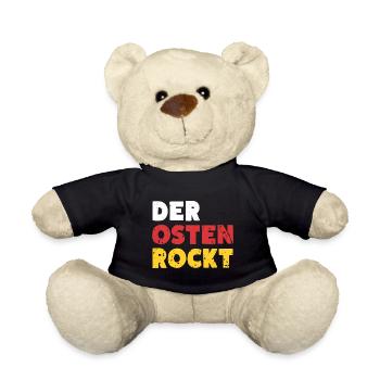 Der Osten Rockt Ossi Ostdeutschland - Teddy - Schwarz - Vorne
