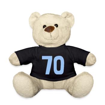 70. 70 YEARS. 70TH ANNIVERSARY. 70TH ANNIVERSARY. - Teddy Bear - black - Front
