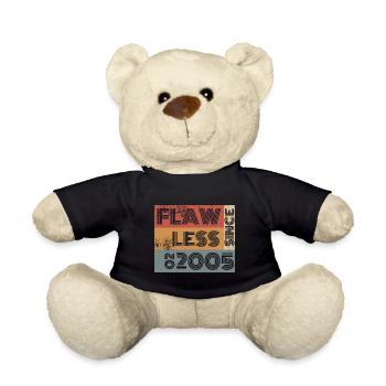 20th Birthday Flawless since 02/2005 - Teddy Bear - black - Front