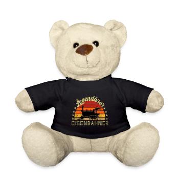 Legendärer Eisenbahner , Eisenbahn Beruf Vintage - Teddy - Schwarz - Vorne