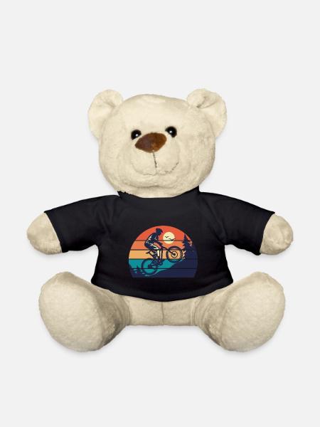 vélo bmx mountain bike humour cycliste montagne - Nounours - noir