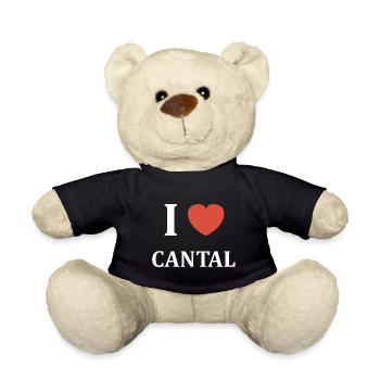 i love cantal - Nounours - noir - Devant