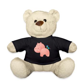 Hippo and Bird - Nounours - noir - Devant
