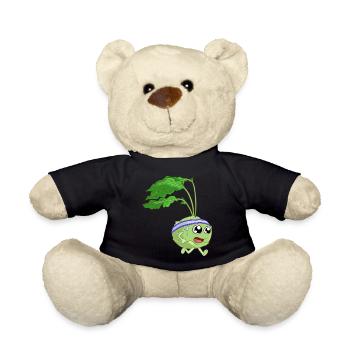 Fitness Kohlrabi - Teddy Bear - black - Front