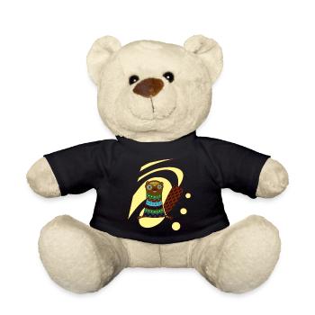 beaver - Teddy Bear - black - Front
