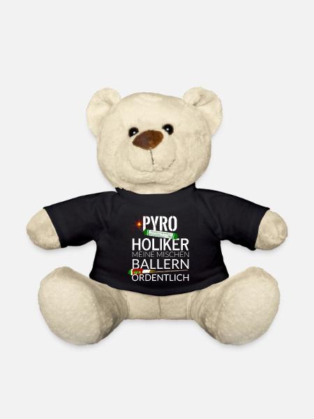 Pyro Feuerwerk Pyroholiker - Teddy - Schwarz