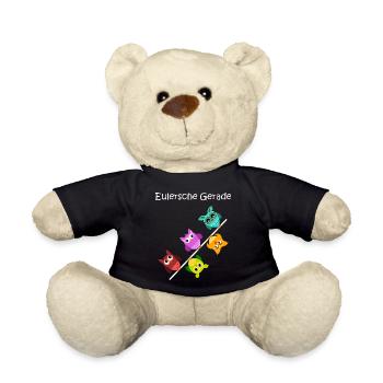 Eulersche just, hiboux, cadeau pour mathématiciens - Nounours - noir - Devant