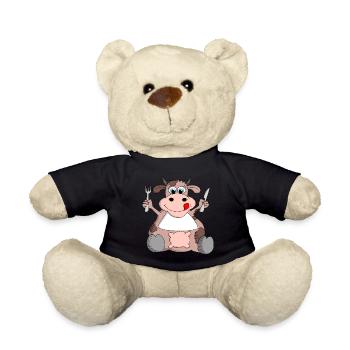 Ulkige Kuh hat Hunger - Teddy - Schwarz - Vorne
