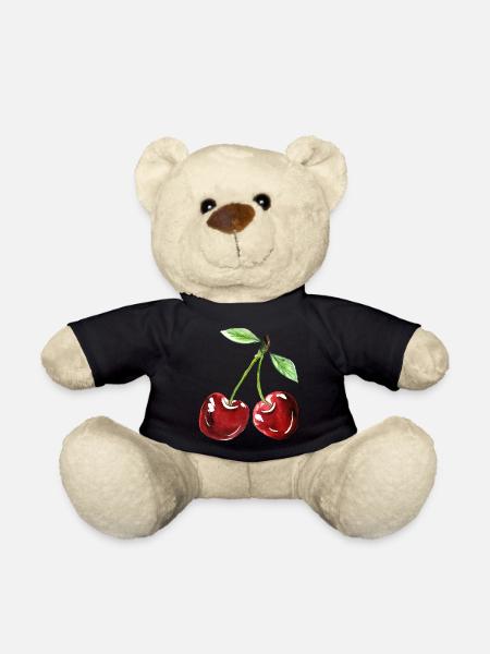Kirsche - Teddy - Schwarz