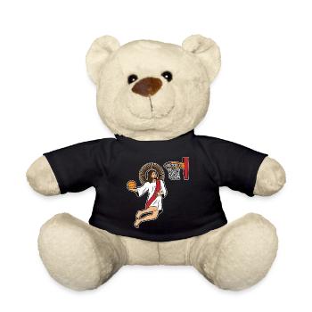 Jesus christ basket ball basket ball sport - Nounours - noir - Devant