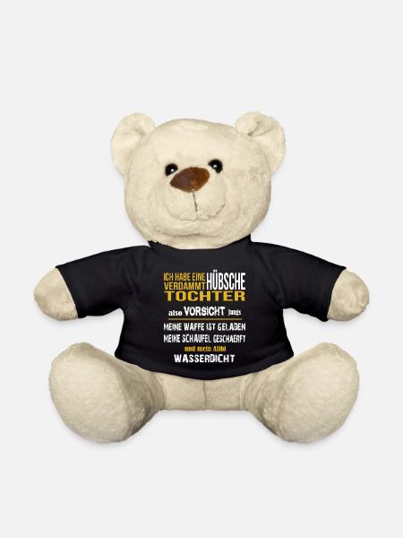 Vater und Tochter - Teddy - Schwarz