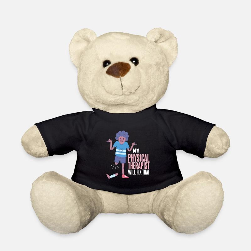 Idée de cadeau de physiothérapeute disant drôle - Nounours - noir