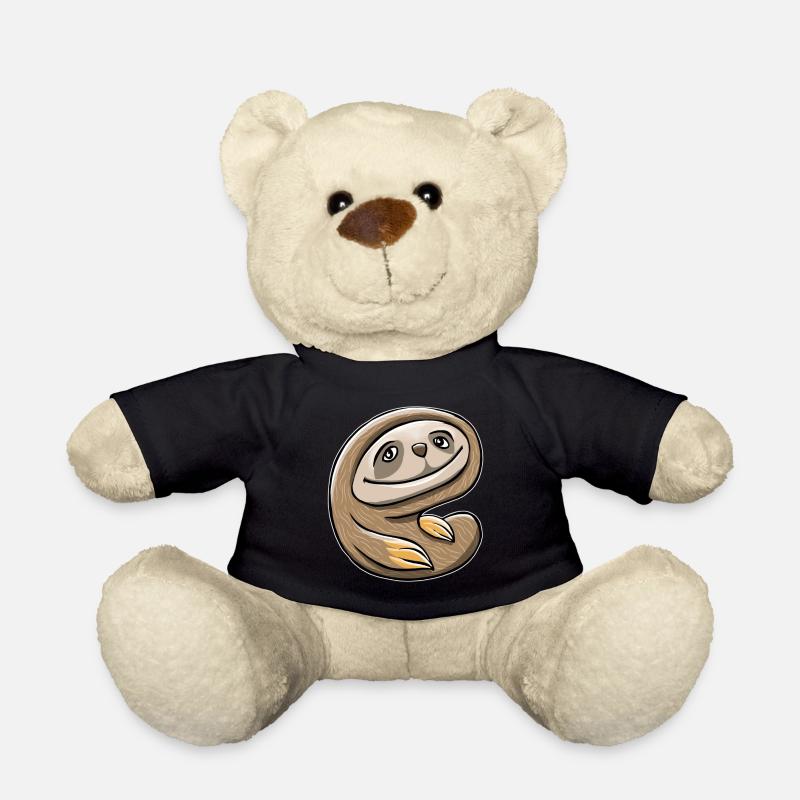 Happy Sloth - Teddy - Schwarz