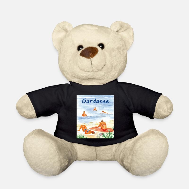 Gardasee am Strand - Teddy - Schwarz