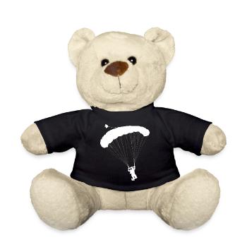 Paragliding parachute flying parachuting - Teddy Bear - black - Front