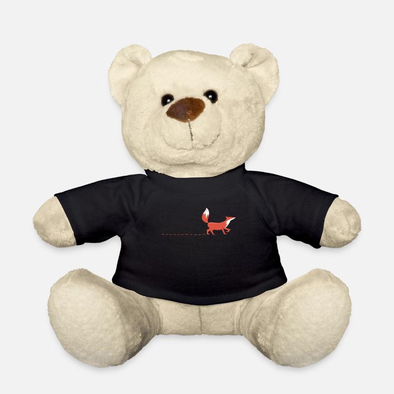 Fuchs Waldtiere Umweltschutz Natur Geschenkidee - Teddy - Schwarz