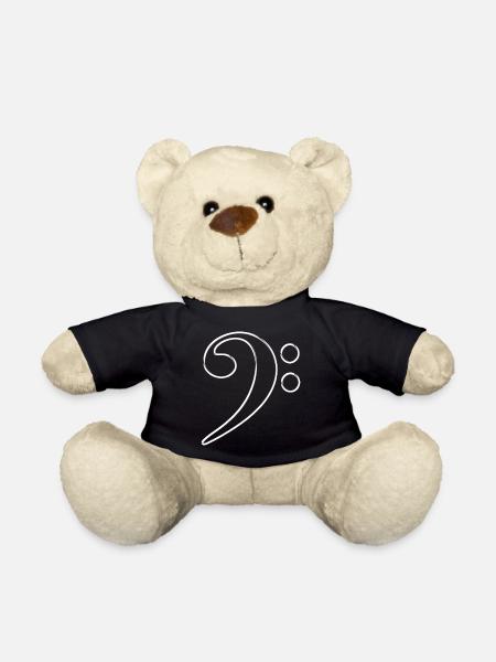 Bassschlüssel mit coolem effekt für Musikliebhaber - Teddy - Schwarz