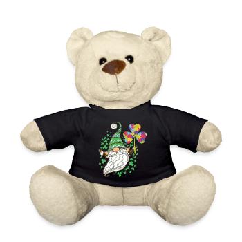 Sensibilisation à l'autisme Gnomes Shamro ... Sensibilisation à l'autisme - Nounours - noir - Devant