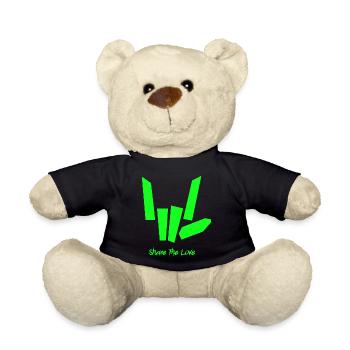 Teile die Liebe - Teddy - Schwarz - Vorne