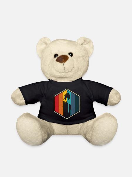 Kerze retro Sechseck Kerze machen diy Kerze - Teddy - Schwarz
