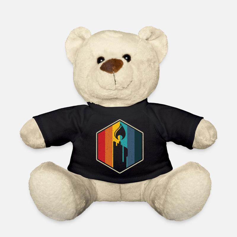 Kerze retro Sechseck Kerze machen diy Kerze - Teddy - Schwarz