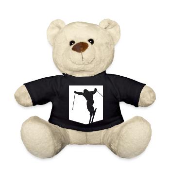Ski minimal - Nounours - noir - Devant