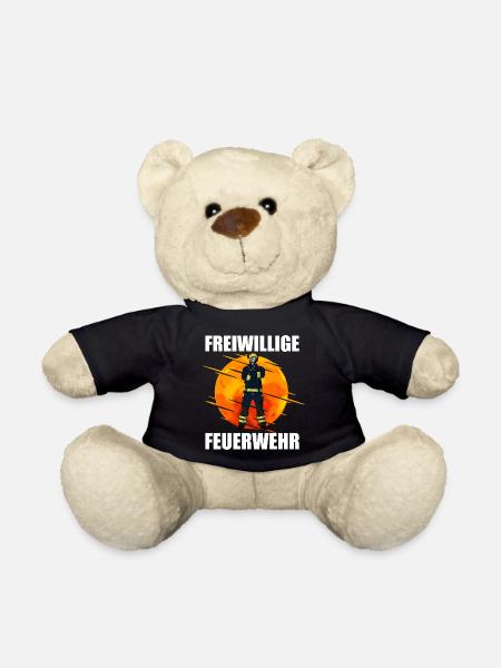 Freiwillige Feuerwehr - Teddy - Schwarz