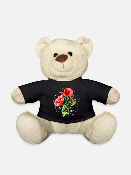 Blumen - Teddy - Schwarz