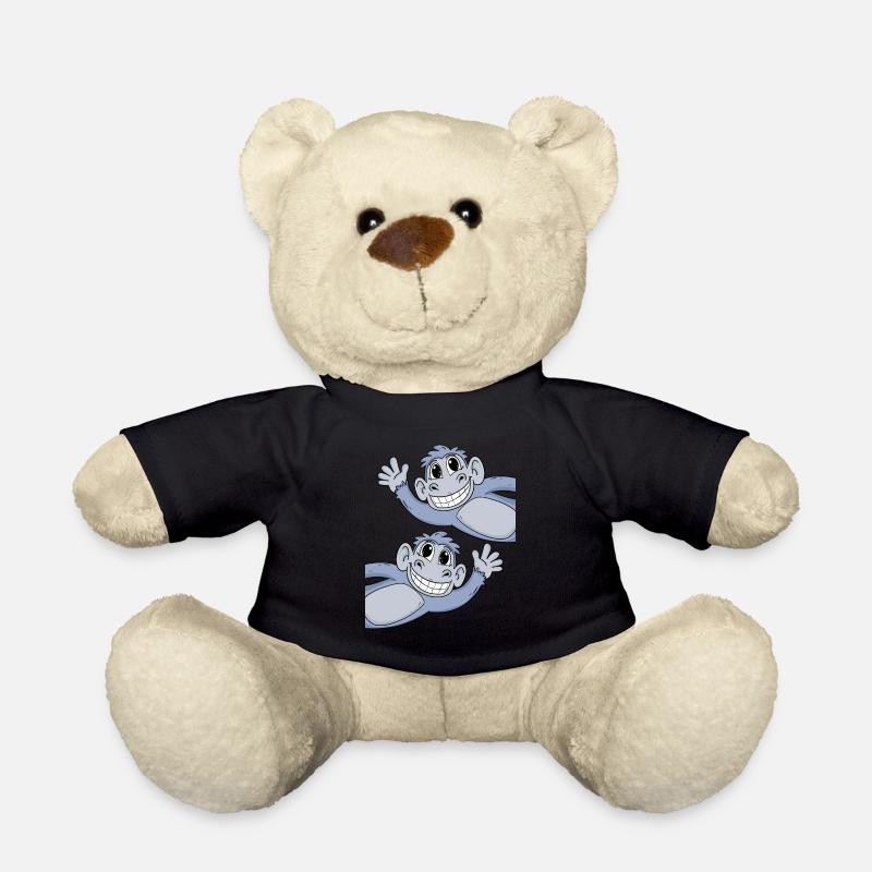 Affe Affen - Teddy - Schwarz