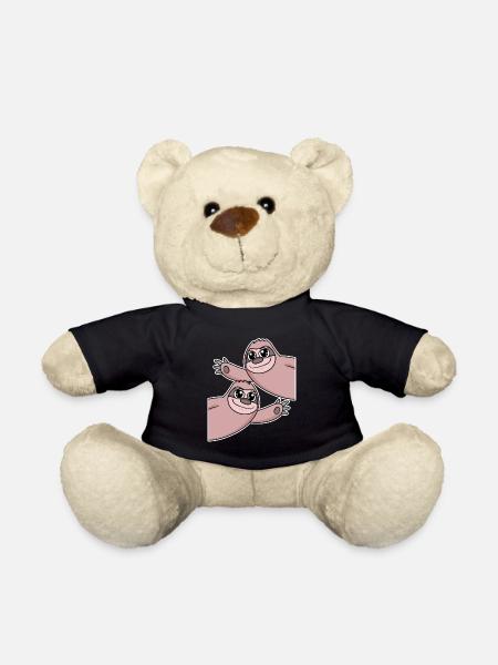 Sloth Sloths - Teddy Bear - black