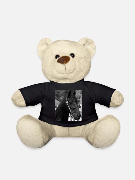 Pferdekopf - Teddy - Schwarz