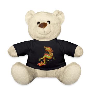Chinesischer Drache - Teddy - Schwarz - Vorne
