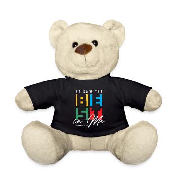 Er sah das Beste in mir - Christian Clothing - Teddy - Schwarz - Vorne