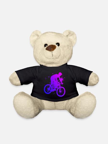 Mountainbike Mountainbiker Radfahrer Radfahren - Teddy - Schwarz