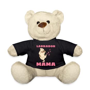 Chiens Labrador Maman Cadeau fête des mères Labrador - Nounours - noir - Devant