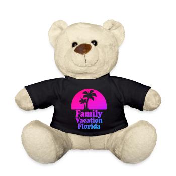 Family Vacation Florida - Teddy Bear - black - Front