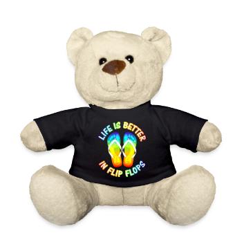 Life is better in flip flops - Teddy - Schwarz - Vorne