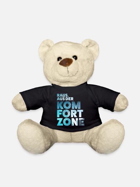 Raus aus der Komfortzone - Teddy - Schwarz