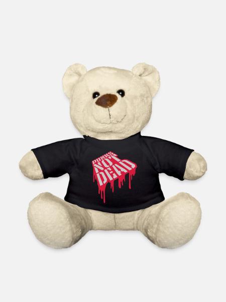 Quote punks not dead - Teddy Bear - black