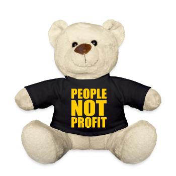 People not profit - Nounours - noir - Devant