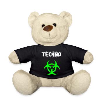 Techno - Nounours - noir - Devant