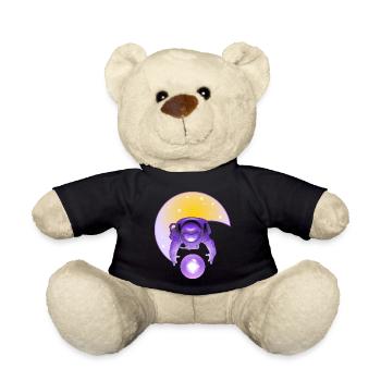 Exploring A New Galaxy - Teddy Bear - black - Front
