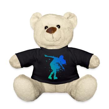 Rollerskaten Roller Skates Roller Skating - Teddy Bear - black - Front