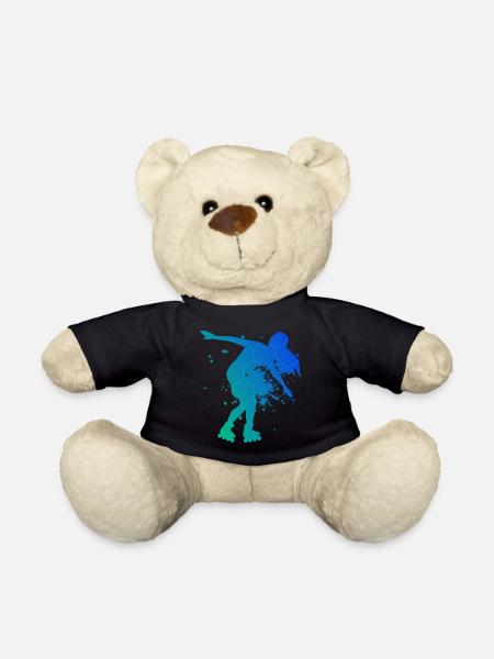 Rollerskaten Rollers Roller Skating - Nounours - noir