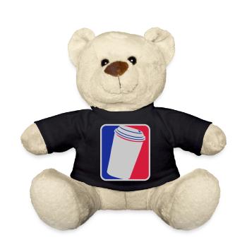 Red Blue Coffee Mug - Teddy Bear - black - Front