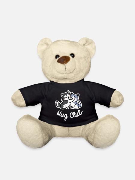 Husky Hug Club Dog Malamute - Teddy Bear - black