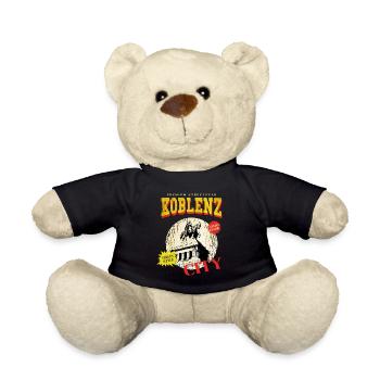 Coblence Allemagne City Skyline Vintage Rétro - Nounours - noir - Devant