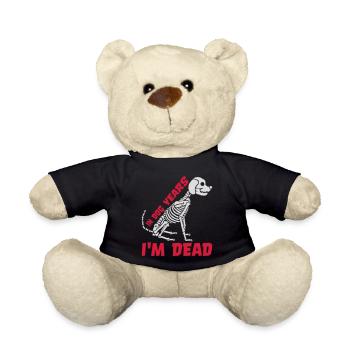 in dog years Dead - Teddy Bear - black - Front