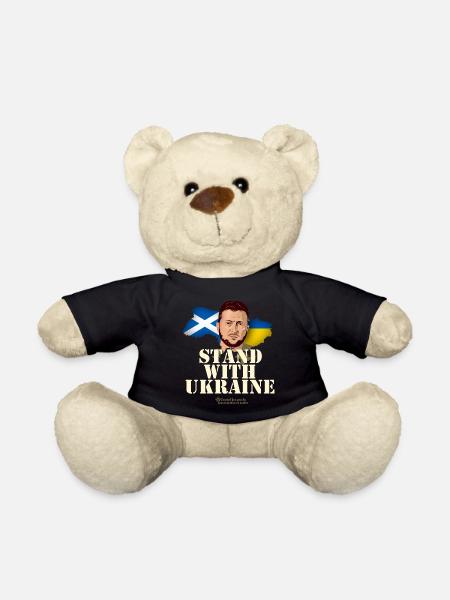Ukraine Scotland Zelenskyi - Teddy Bear - black